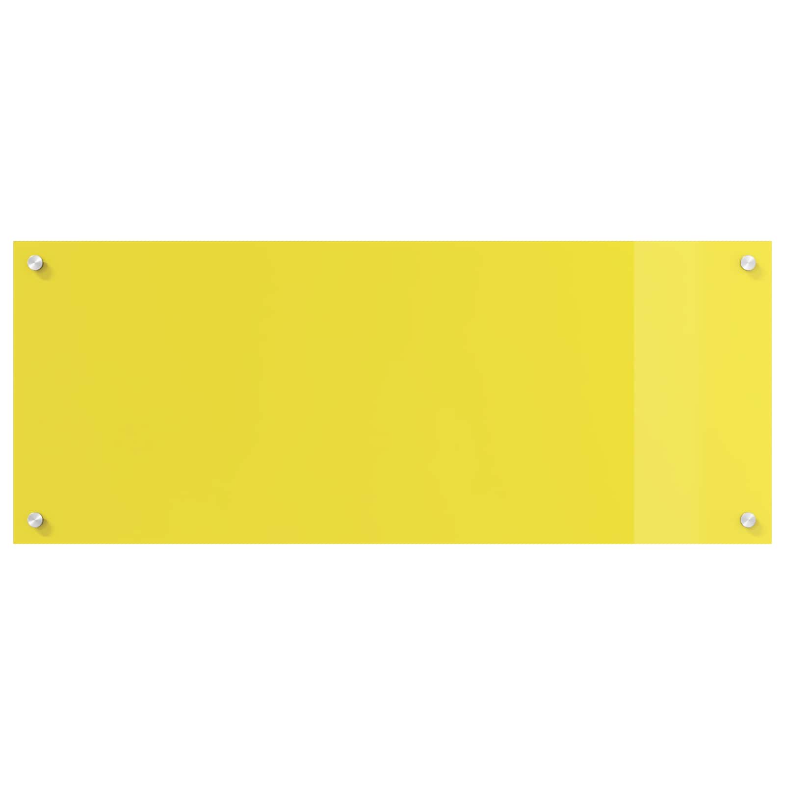 VidaXL crédence de cuisine jaune 100 x 40 cm verre trempé