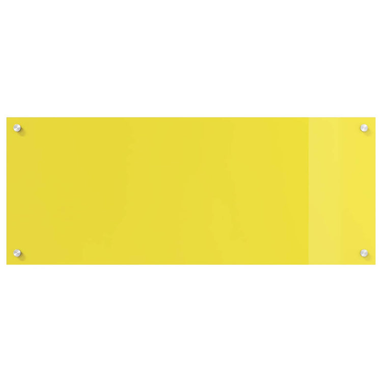 VidaXL crédence de cuisine jaune 100 x 40 cm verre trempé