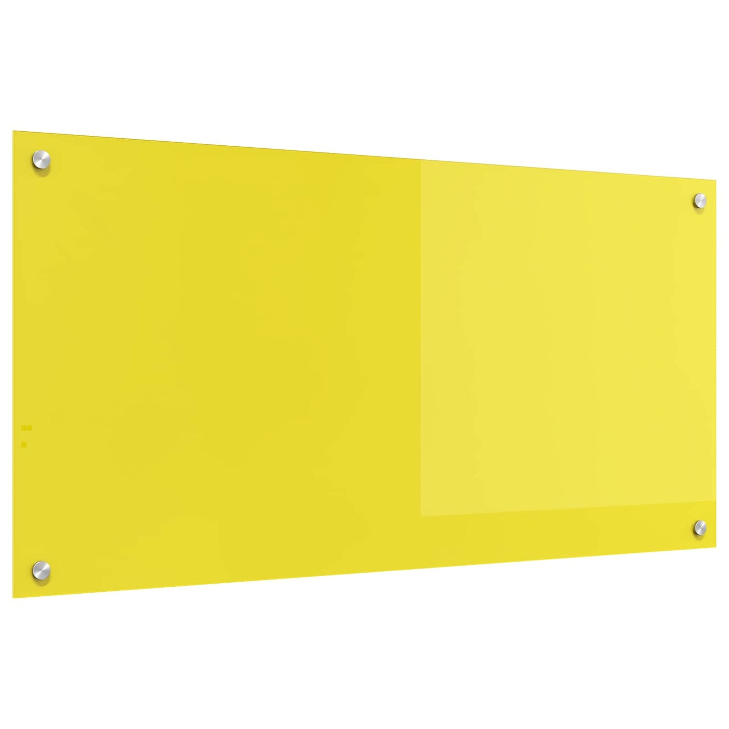VidaXL crédence de cuisine jaune 100 x 50 cm verre trempé