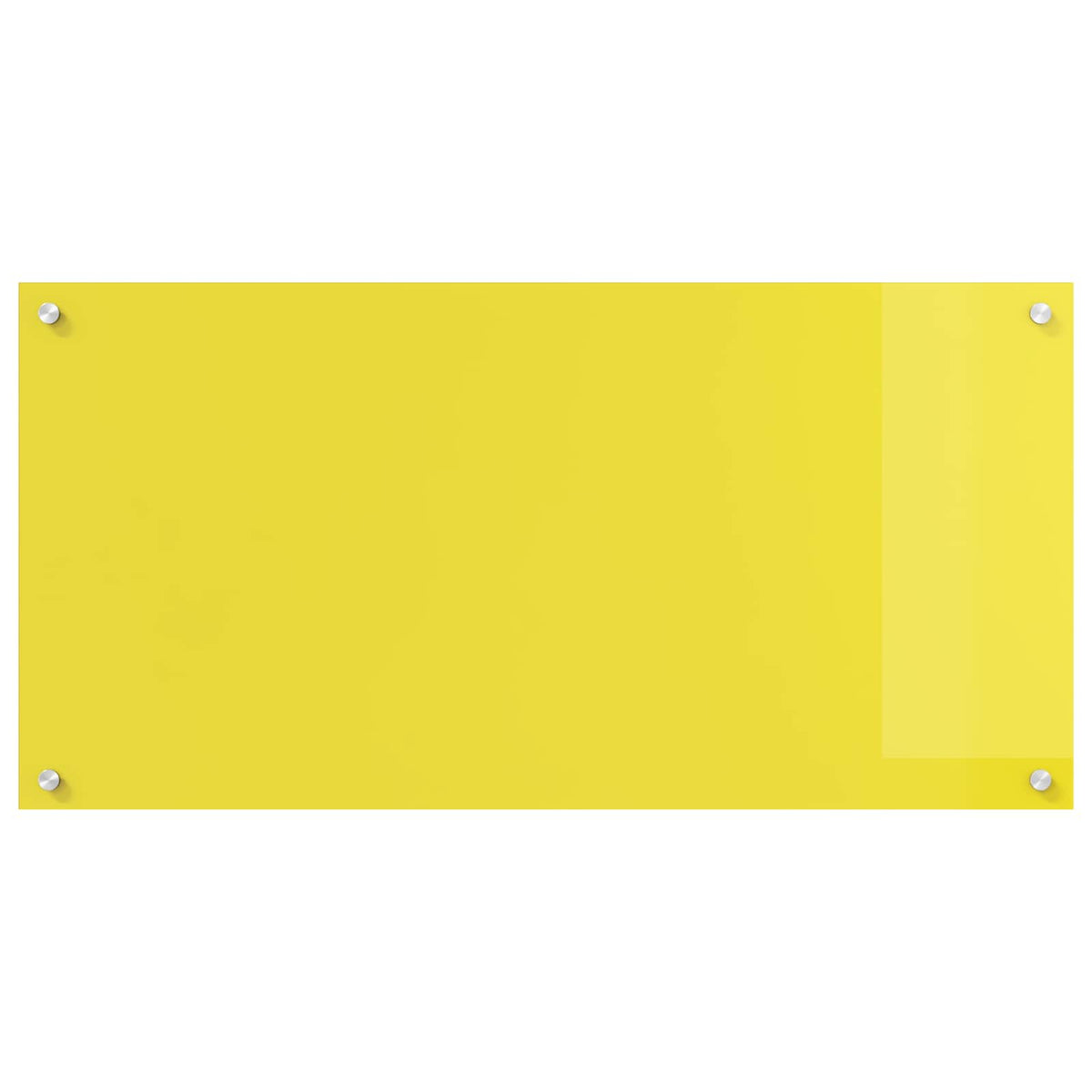 VidaXL crédence de cuisine jaune 100 x 50 cm verre trempé