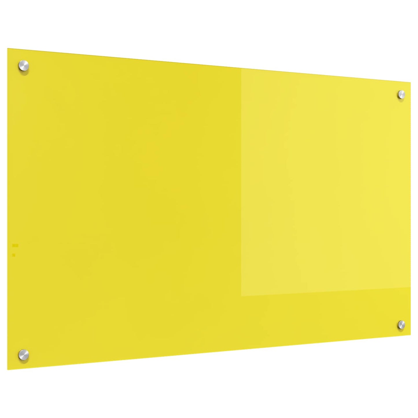 VidaXL crédence de cuisine jaune 100 x 60 cm verre trempé