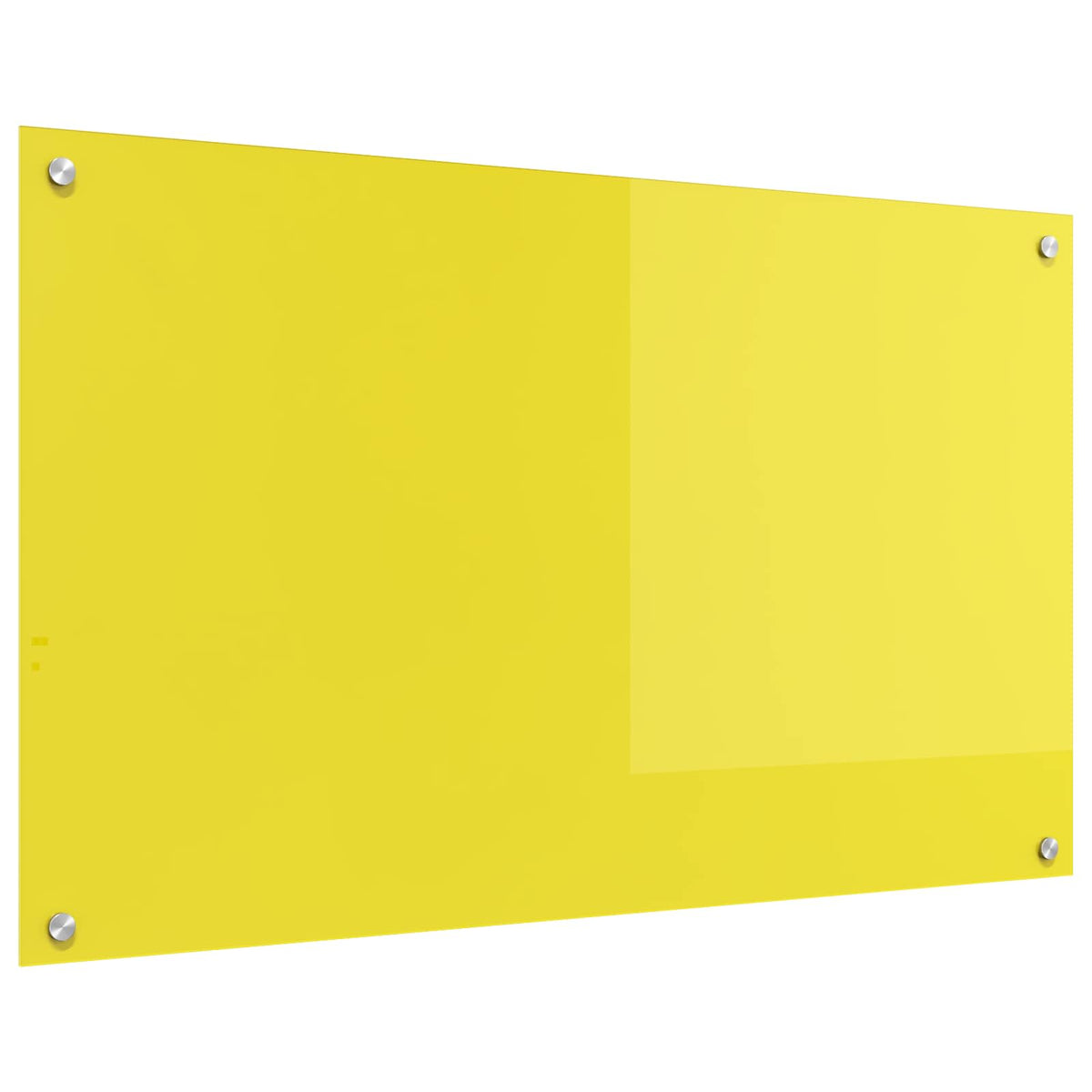 VidaXL crédence de cuisine jaune 100 x 60 cm verre trempé