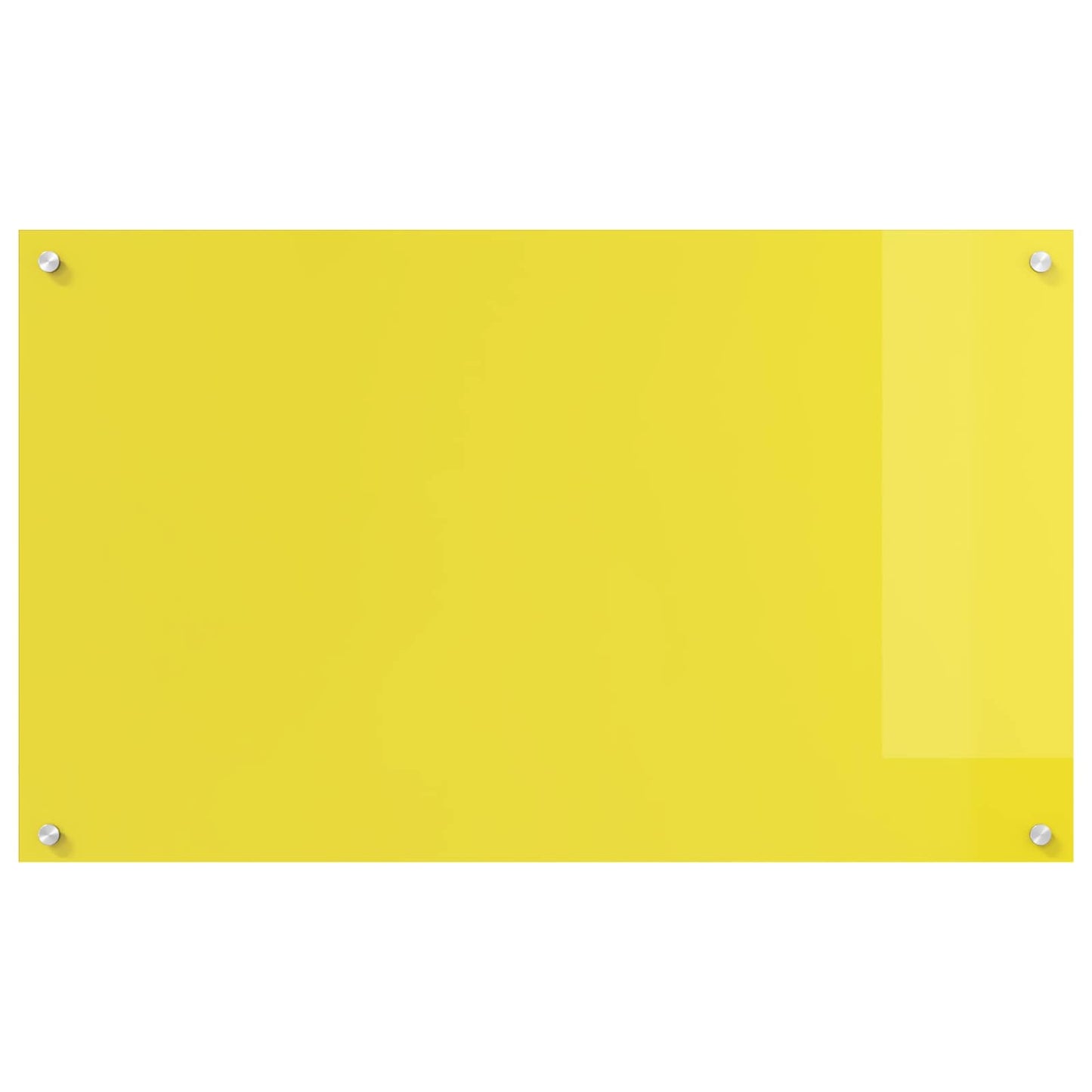 VidaXL crédence de cuisine jaune 100 x 60 cm verre trempé