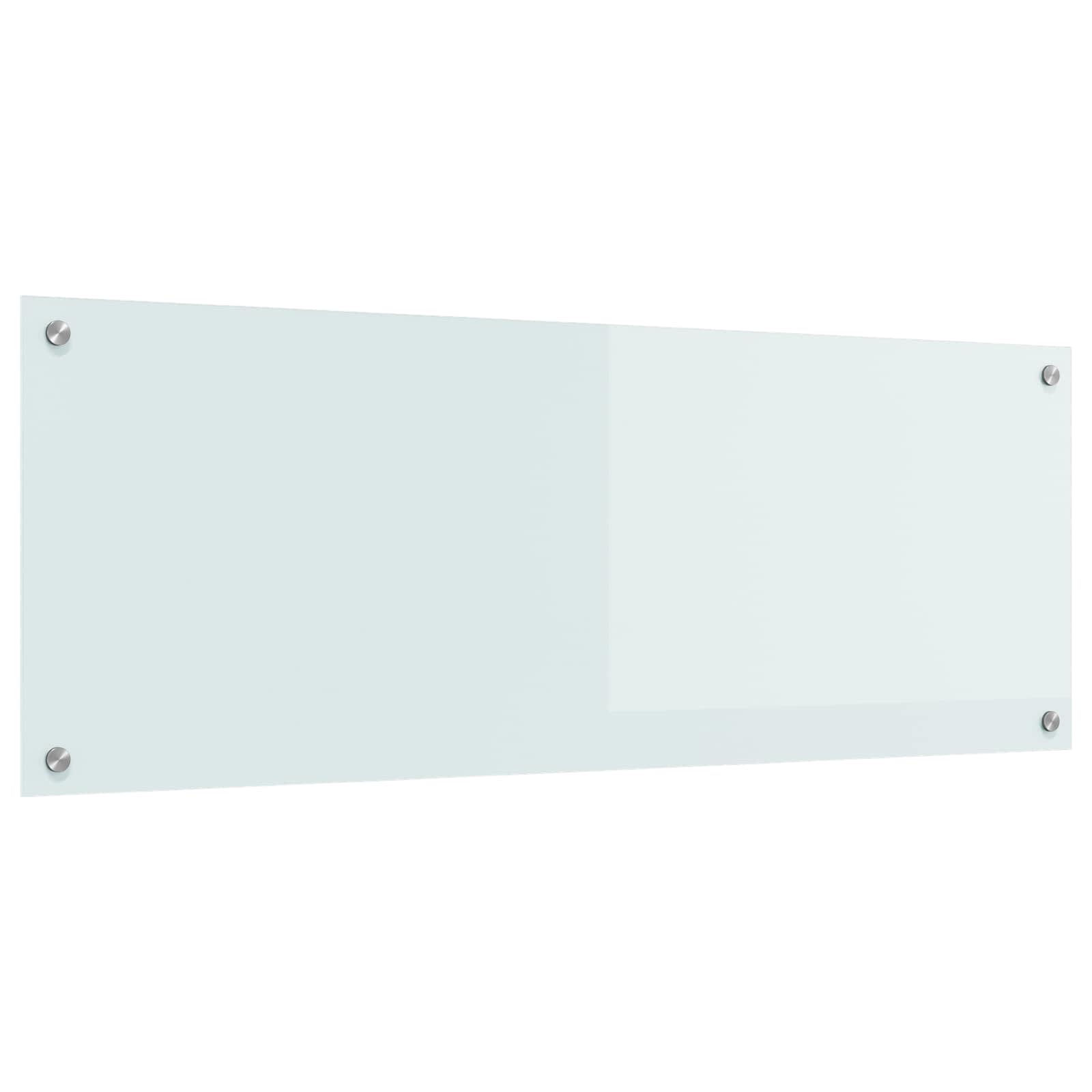 VidaXL crédence de cuisine blanc 110 x 40 cm verre trempé