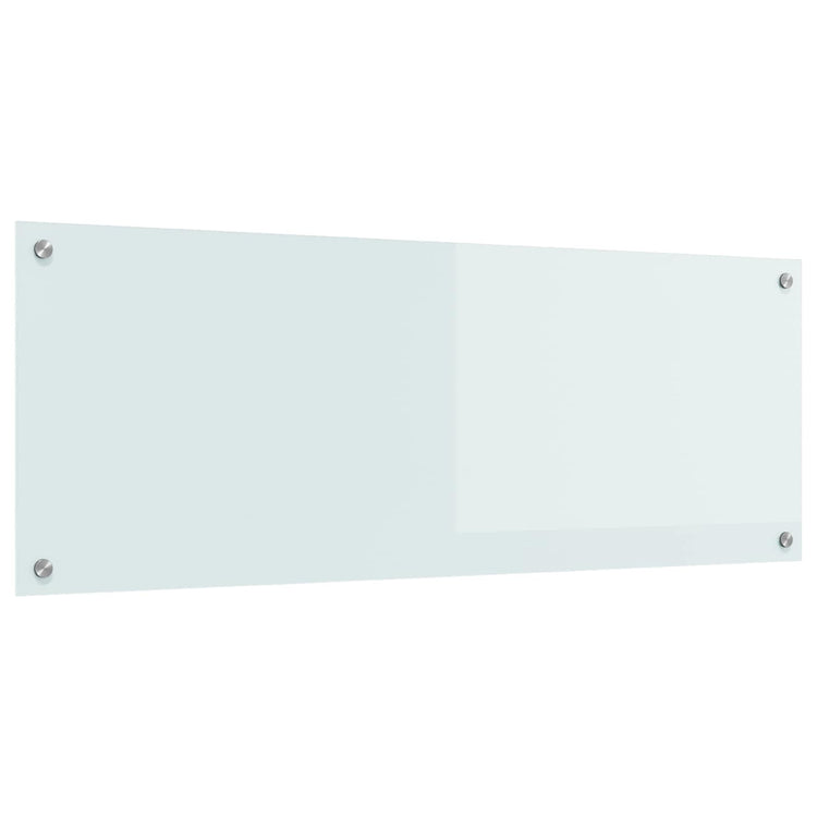 VidaXL crédence de cuisine blanc 110 x 40 cm verre trempé