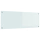 VidaXL crédence de cuisine blanc 110 x 40 cm verre trempé