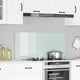 VidaXL crédence de cuisine blanc 110 x 50 cm verre trempé