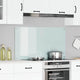 VidaXL crédence de cuisine blanc 110 x 60 cm verre trempé