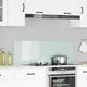 VidaXL crédence de cuisine blanc 120 x 40 cm verre trempé