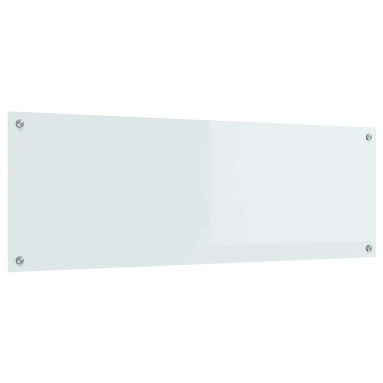 VidaXL crédence de cuisine blanc 120 x 40 cm verre trempé