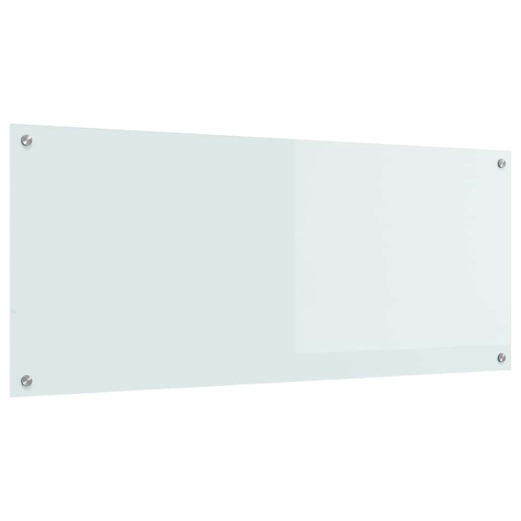 VidaXL crédence de cuisine blanc 120 x 50 cm verre trempé