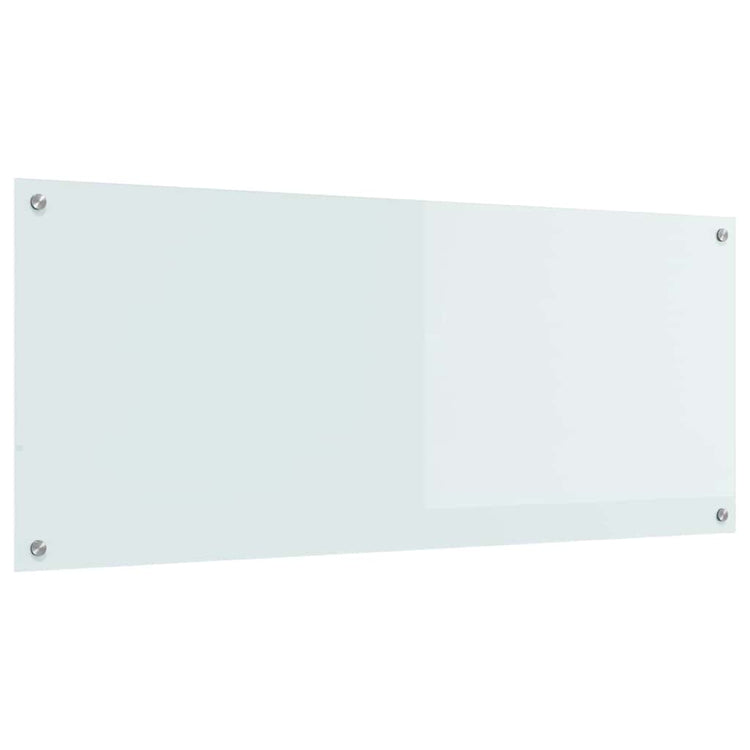 VidaXL crédence de cuisine blanc 120 x 50 cm verre trempé