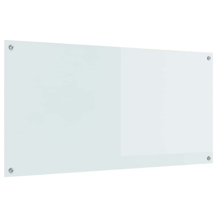 VidaXL crédence de cuisine blanc 120 x 60 cm verre trempé