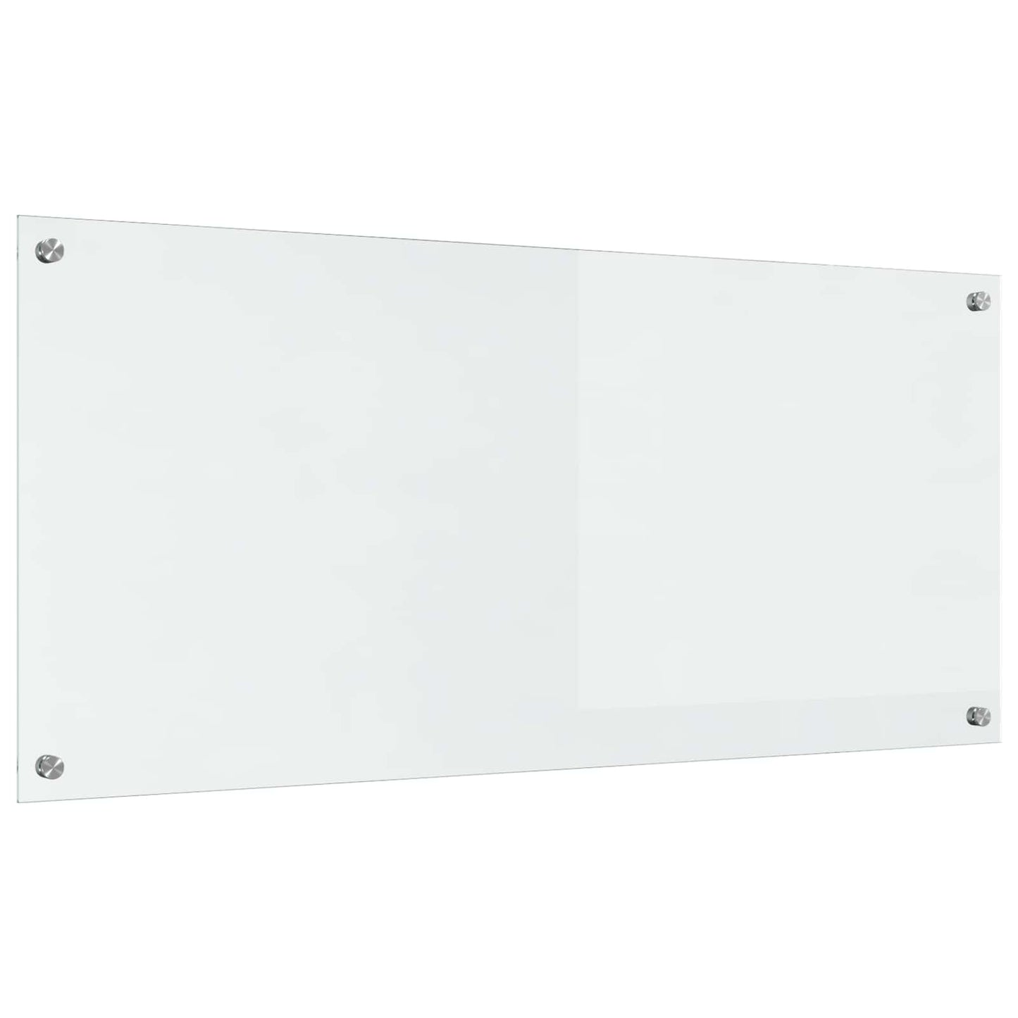 VidaXL crédence de cuisine transparente 110 x 50 cm verre trempé