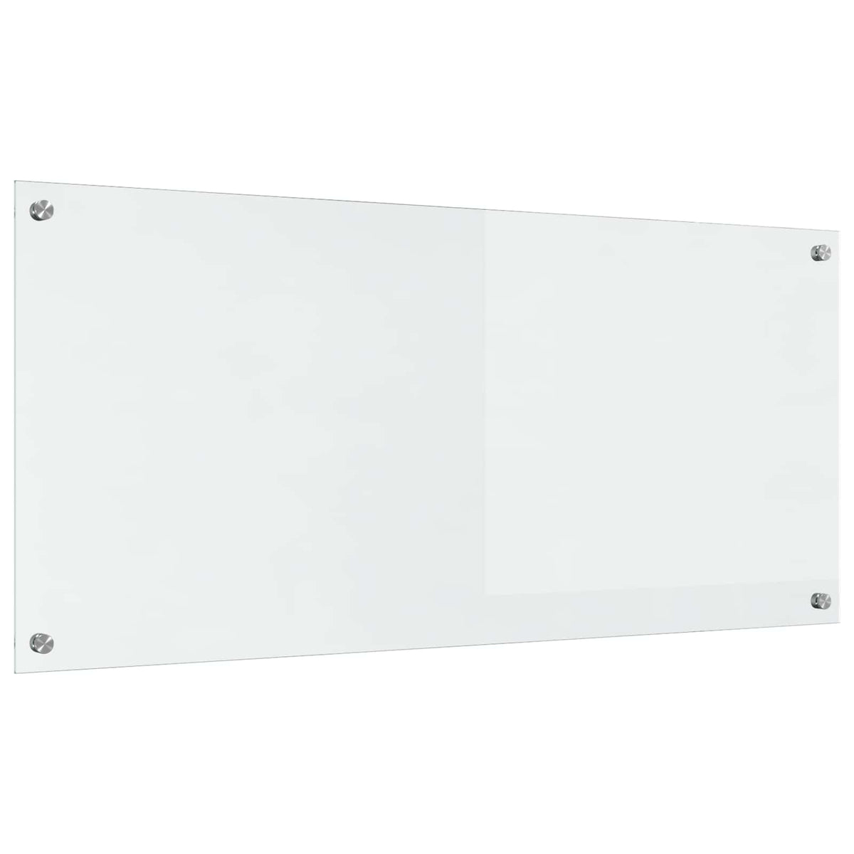 VidaXL crédence de cuisine transparente 110 x 50 cm verre trempé