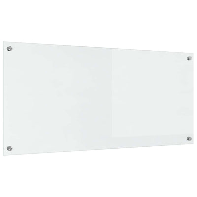 VidaXL crédence de cuisine transparente 110 x 50 cm verre trempé