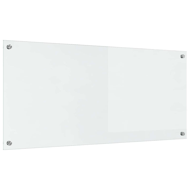 VidaXL crédence de cuisine transparente 110 x 50 cm verre trempé