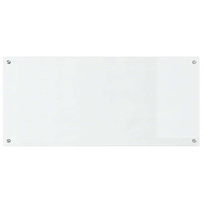 VidaXL crédence de cuisine transparente 110 x 50 cm verre trempé