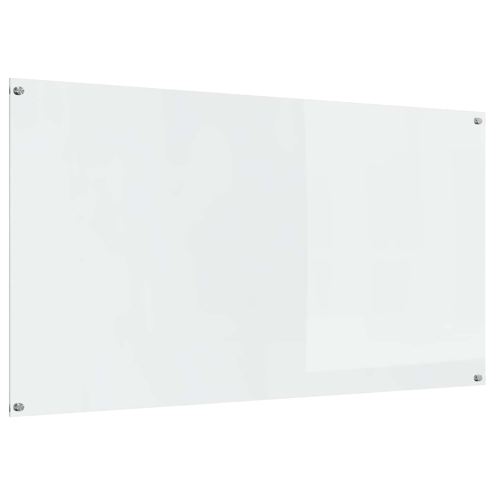 VidaXL crédence de cuisine transparente 110 x 60 cm verre trempé