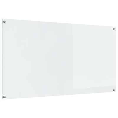 VidaXL crédence de cuisine transparente 110 x 60 cm verre trempé