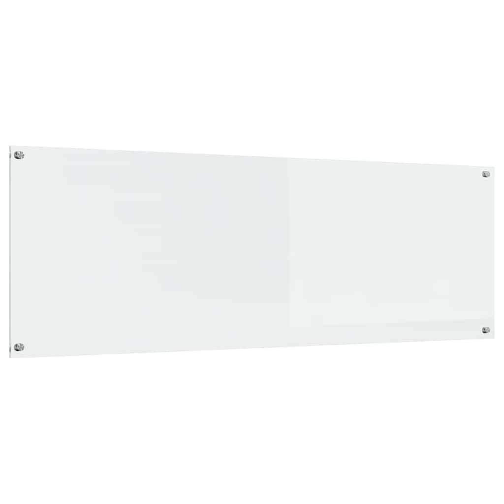 VidaXL crédence de cuisine transparente 120 x 40 cm verre trempé