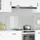 VidaXL crédence de cuisine transparente 120 x 50 cm verre trempé