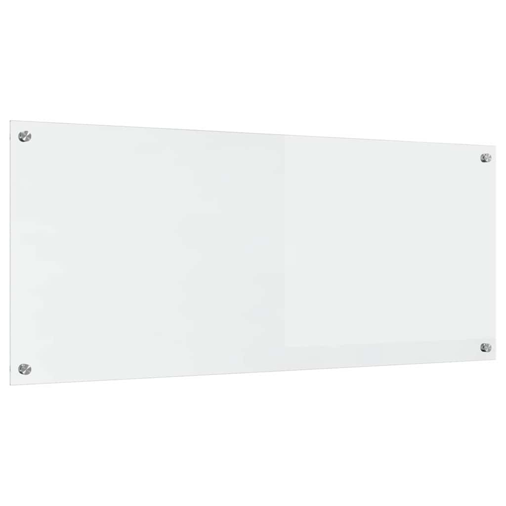 VidaXL crédence de cuisine transparente 120 x 50 cm verre trempé
