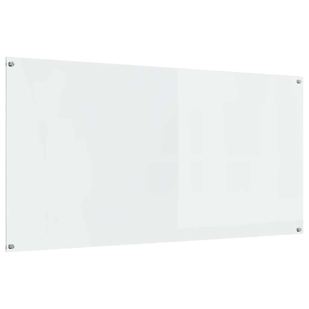 VidaXL crédence de cuisine transparente 120 x 60 cm verre trempé