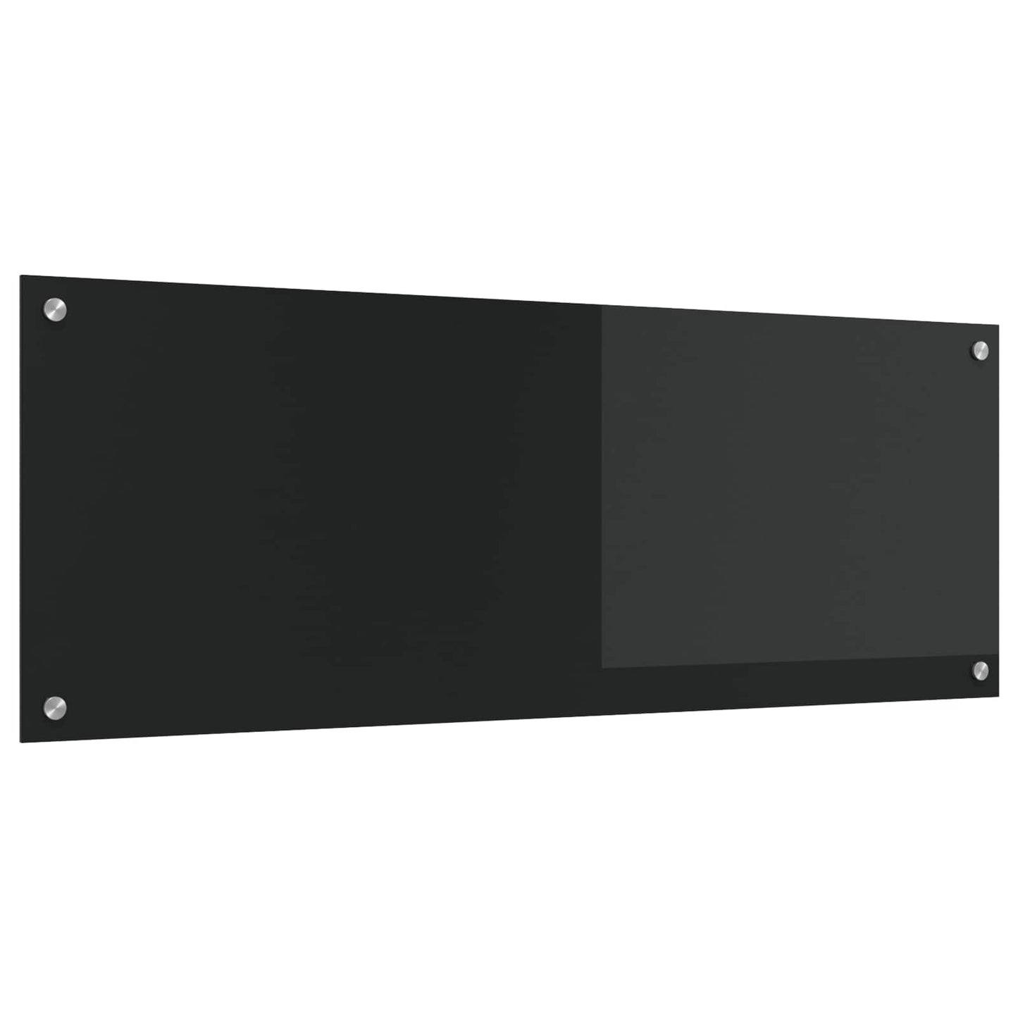 VidaXL crédence de cuisine noir 110 x 40 cm verre trempé