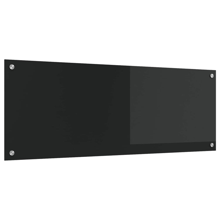VidaXL crédence de cuisine noir 110 x 40 cm verre trempé