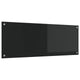 VidaXL crédence de cuisine noir 110 x 40 cm verre trempé