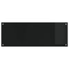 VidaXL crédence de cuisine noir 110 x 40 cm verre trempé