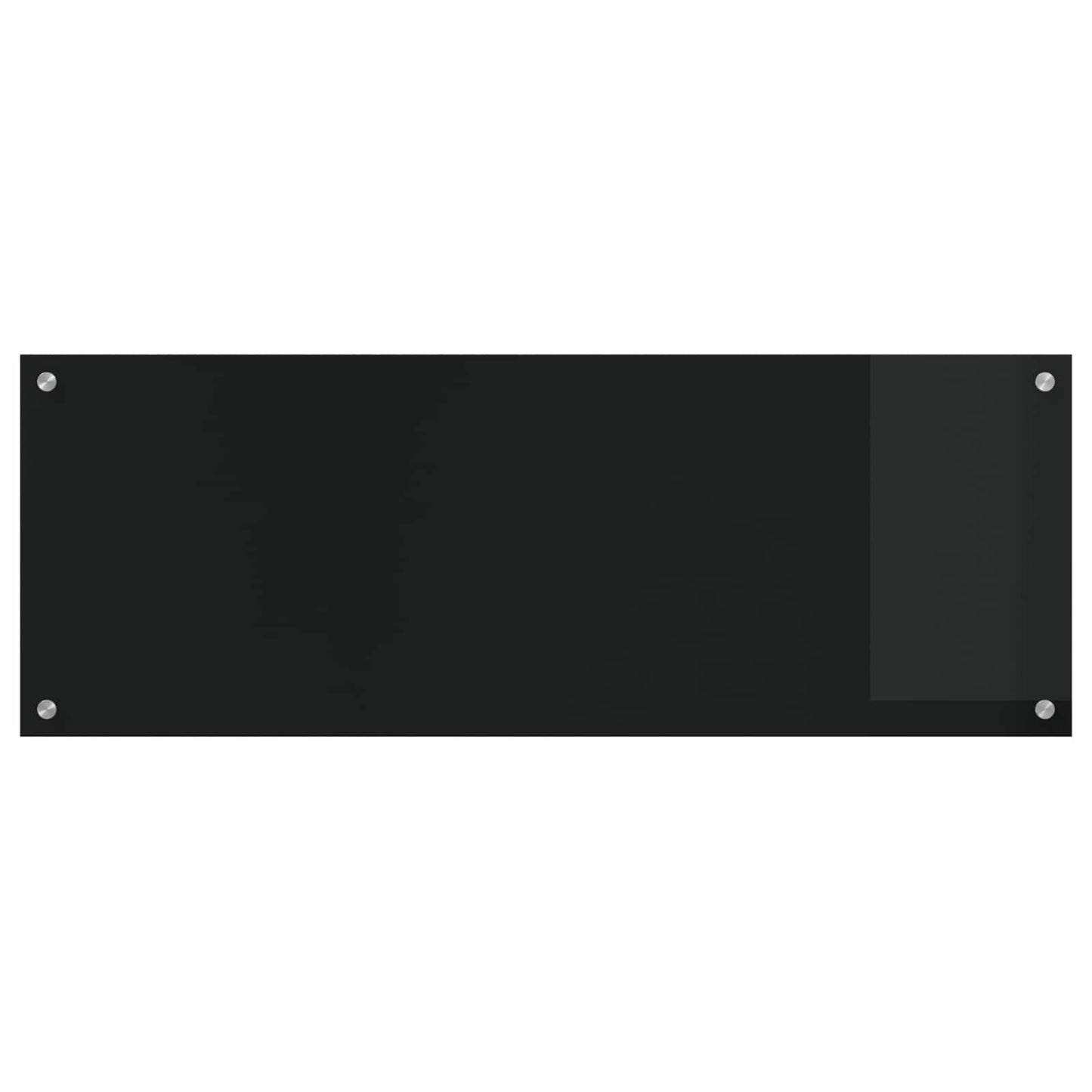 VidaXL crédence de cuisine noir 110 x 40 cm verre trempé