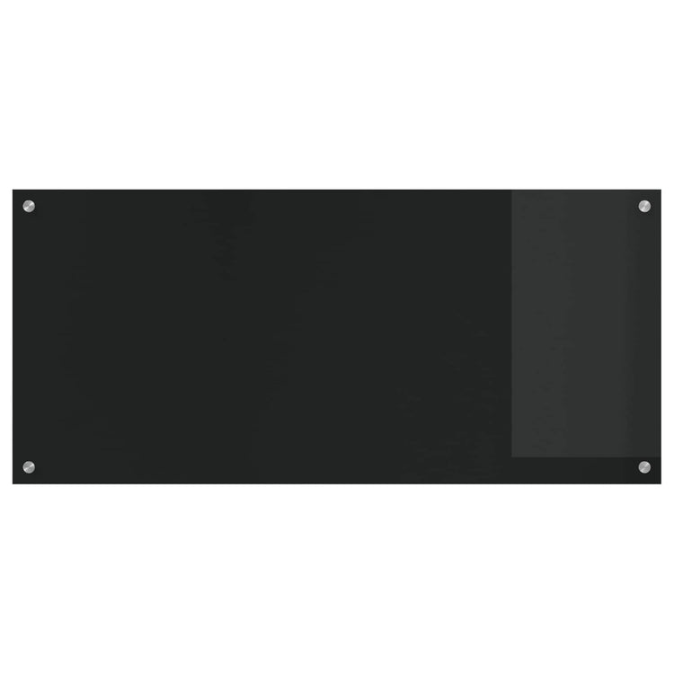 VidaXL crédence de cuisine noir 110 x 50 cm verre trempé