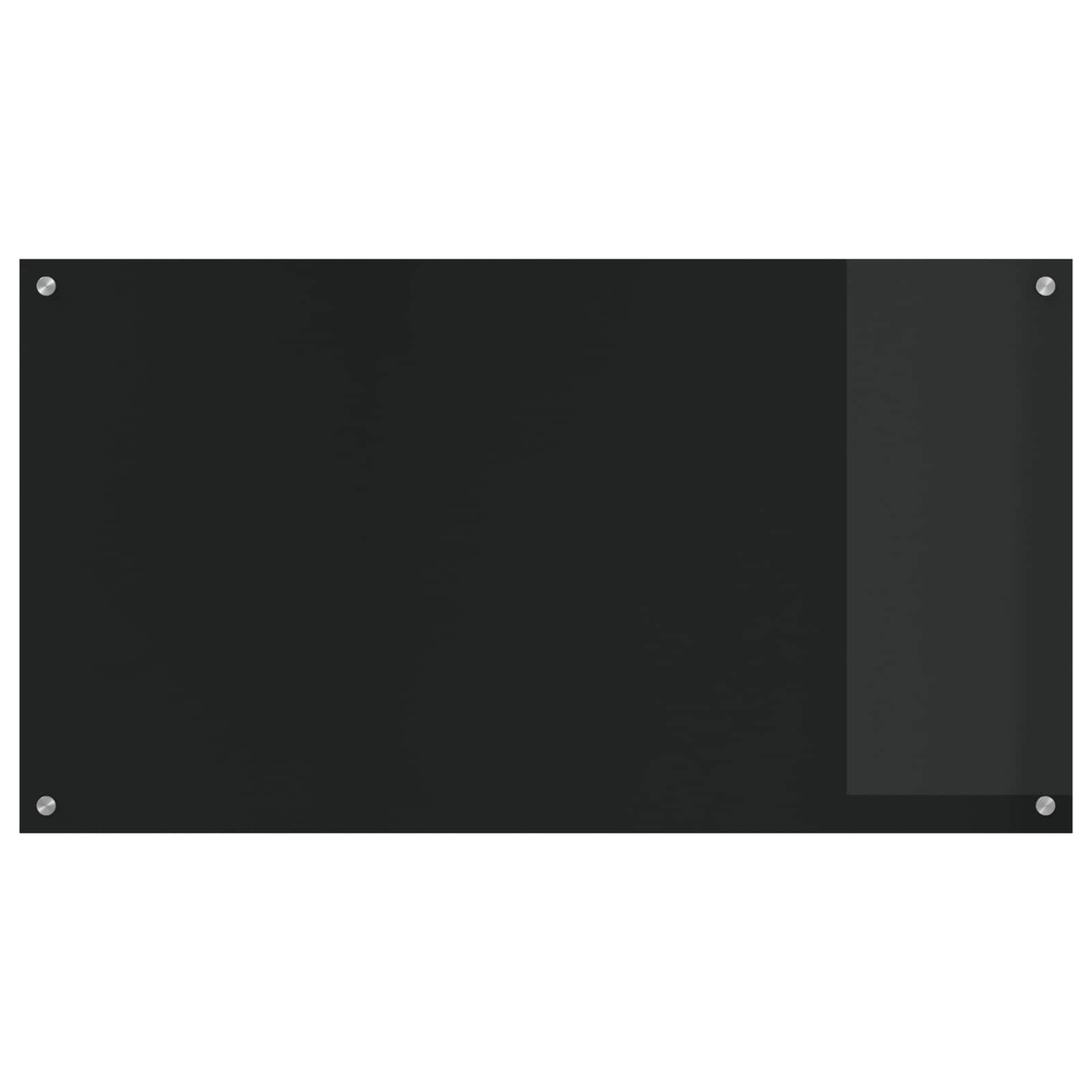 VidaXL crédence de cuisine noir 110 x 60 cm verre trempé
