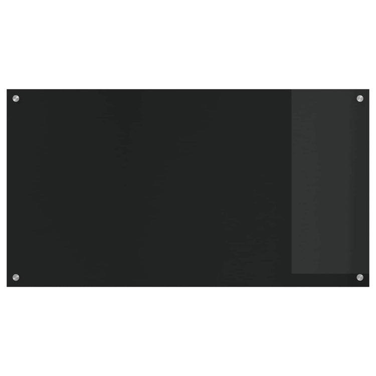 VidaXL crédence de cuisine noir 110 x 60 cm verre trempé