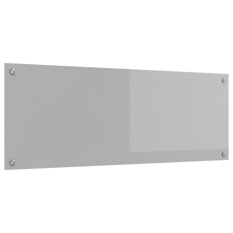 Vidaxxl crédence de cuisine gris clair 110 x 40 cm verre trempé