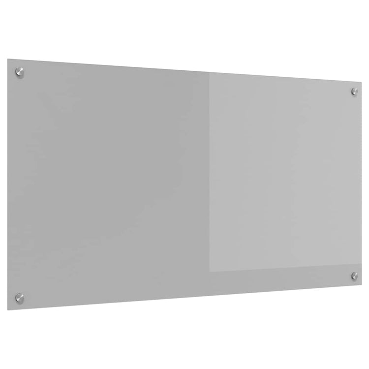Vidaxxl crédence de cuisine gris clair 110 x 60 cm verre trempé
