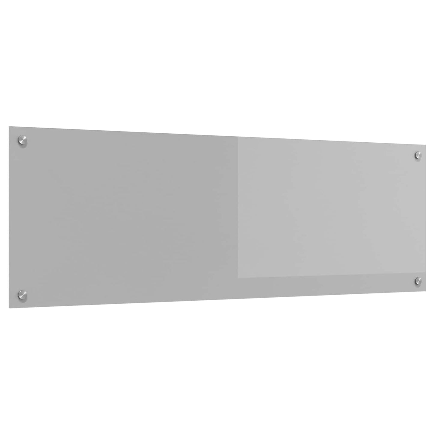 Vidaxxl crédence de cuisine gris clair 120 x 40 cm verre trempé