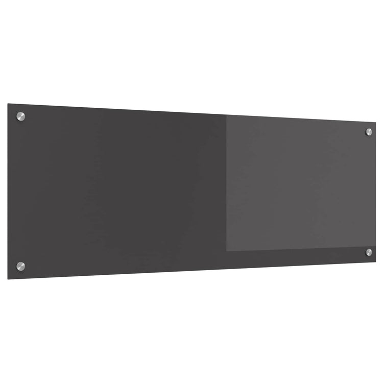 Vidaxxl crédence de cuisine gris foncé 110 x 40 cm verre trempé