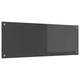 Vidaxxl crédence de cuisine gris foncé 110 x 40 cm verre trempé