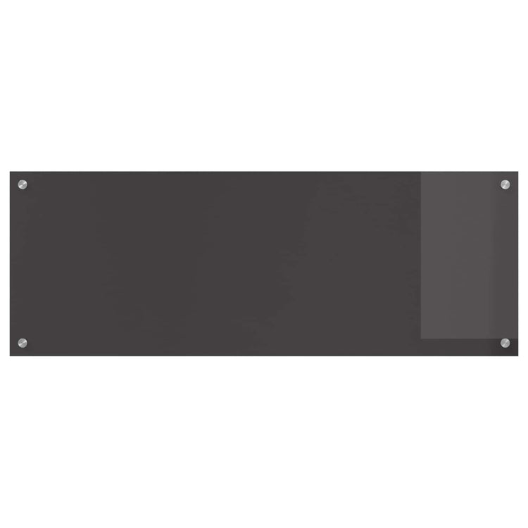Vidaxxl crédence de cuisine gris foncé 110 x 40 cm verre trempé