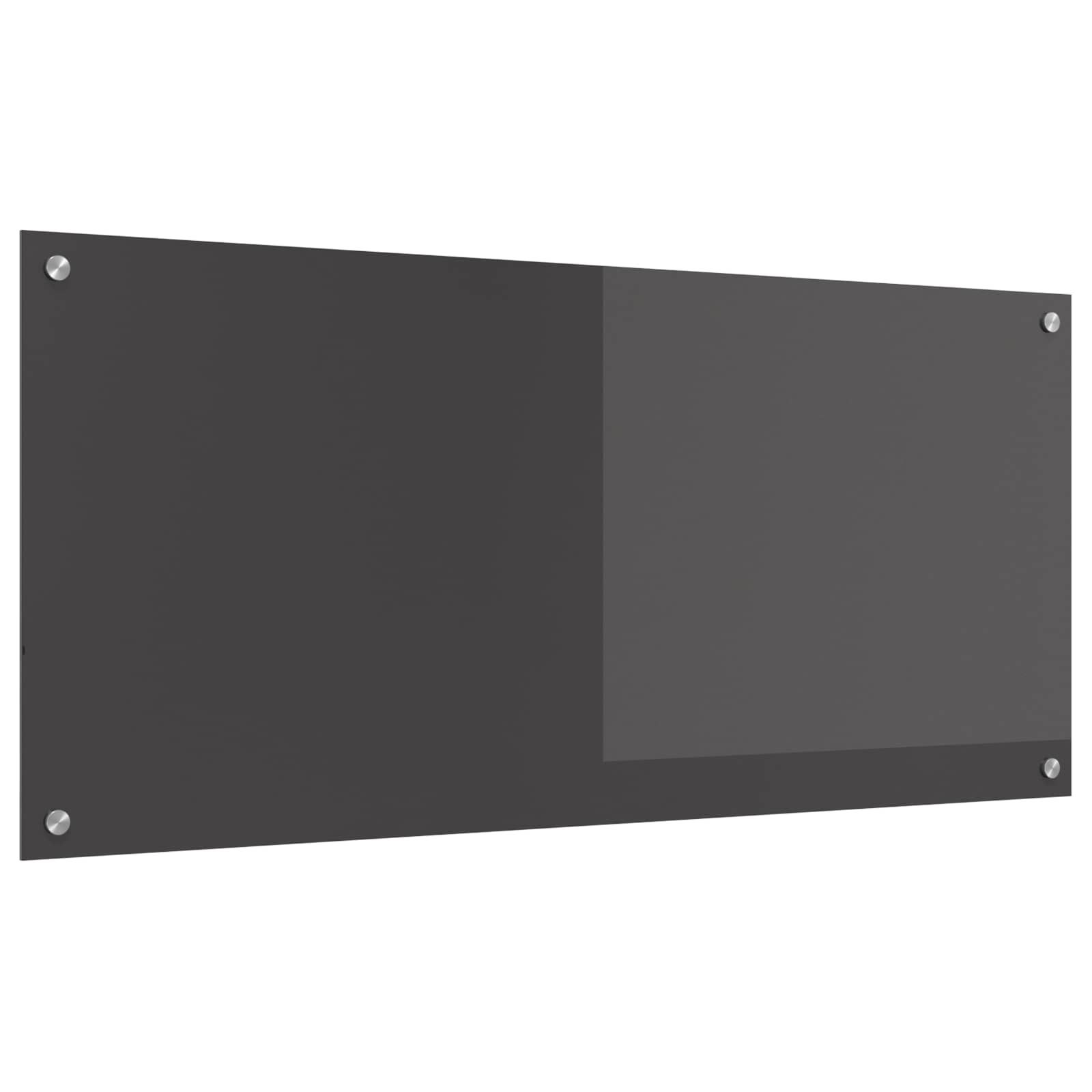 Vidaxxl crédence de cuisine gris foncé 110 x 50 cm verre trempé