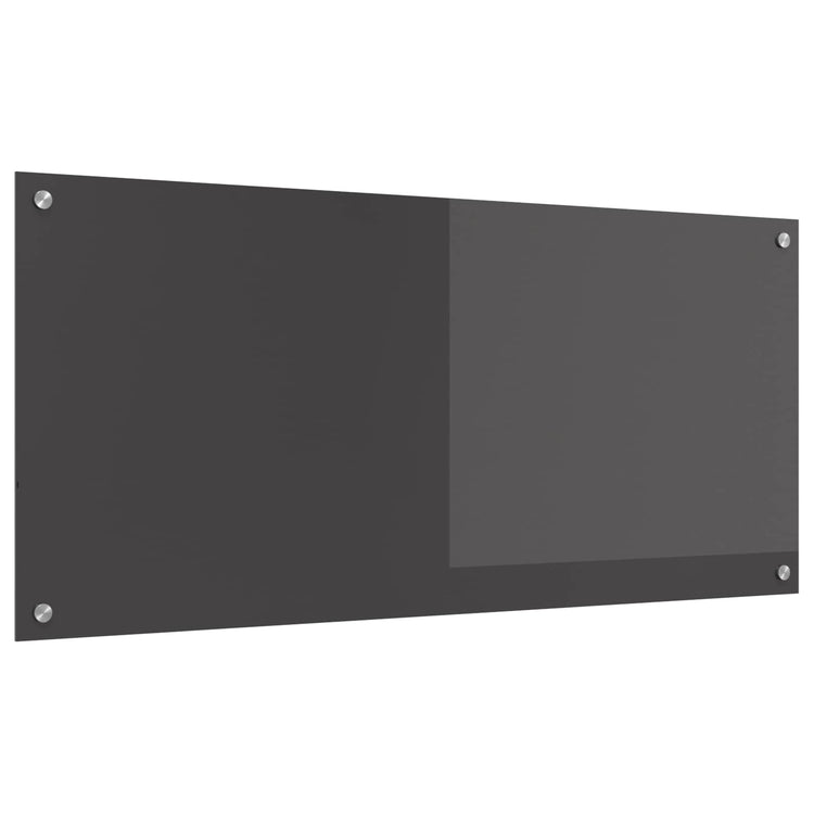 Vidaxxl crédence de cuisine gris foncé 110 x 50 cm verre trempé