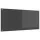 Vidaxxl crédence de cuisine gris foncé 110 x 50 cm verre trempé
