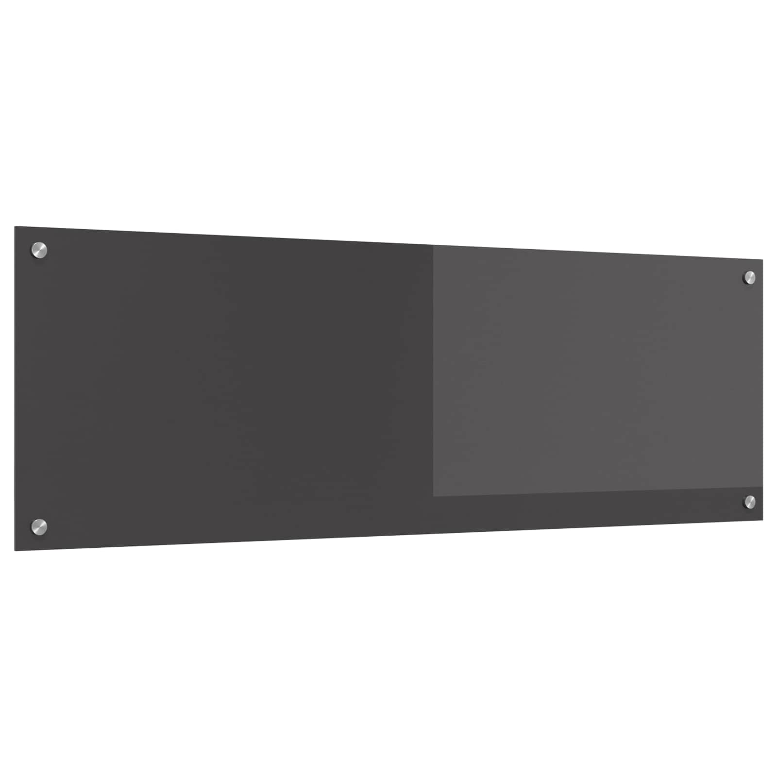 Vidaxxl crédence de cuisine gris foncé 120 x 40 cm verre trempé