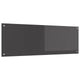 Vidaxxl crédence de cuisine gris foncé 120 x 40 cm verre trempé