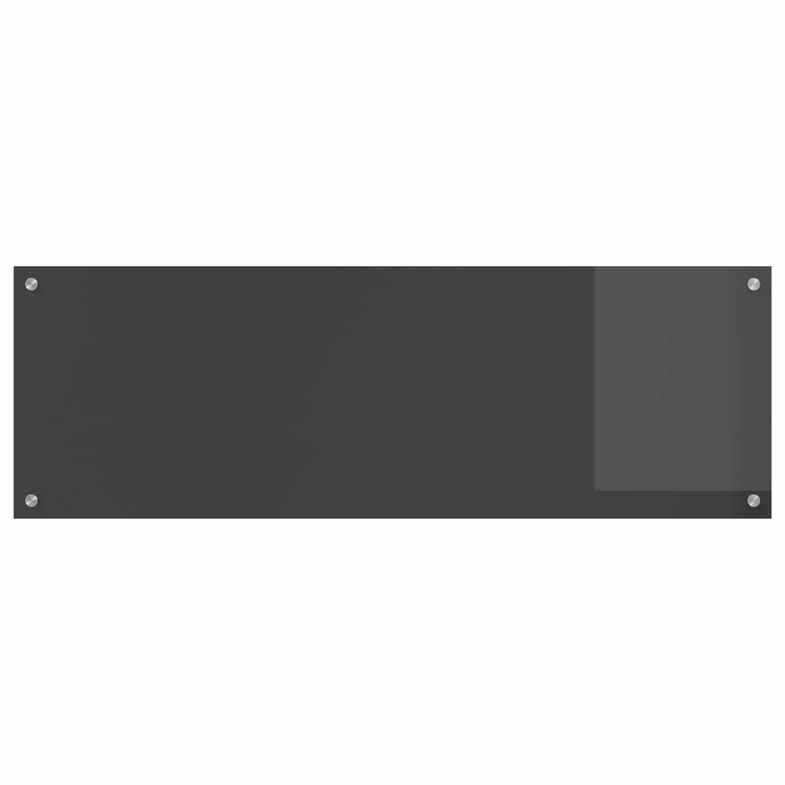 Vidaxxl crédence de cuisine gris foncé 120 x 40 cm verre trempé