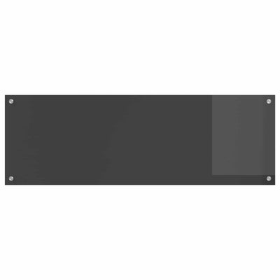 Vidaxxl crédence de cuisine gris foncé 120 x 40 cm verre trempé