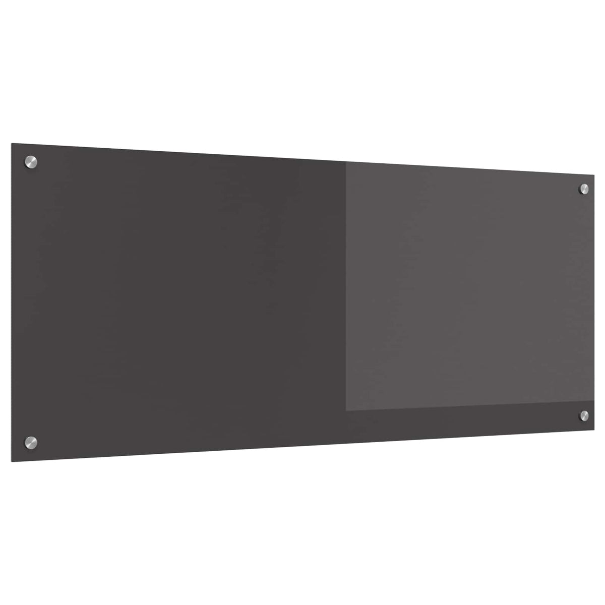 Vidaxxl crédence de cuisine gris foncé 120 x 50 cm verre trempé